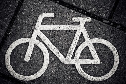 Aan welke zijde van het fietspad loopt u (hard)?
