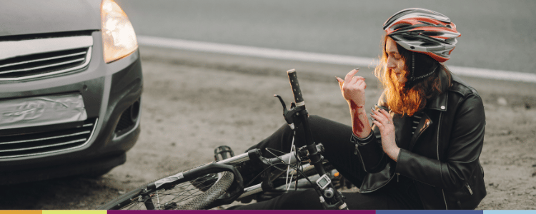 aangereden door auto op fiets wat nu